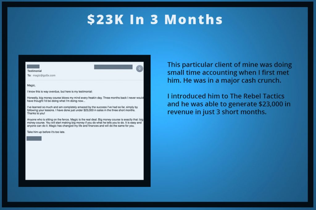 Screenshot Of Customer Testimonial