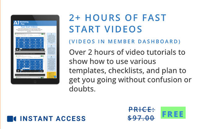 Image And Description of Fast Start Videos In The Member Section