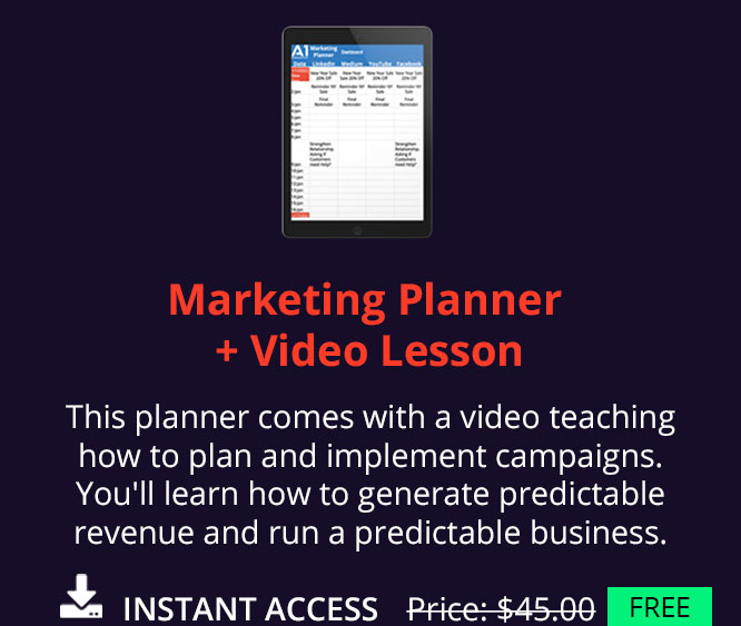 Image And Description Of Marketing Planner Video