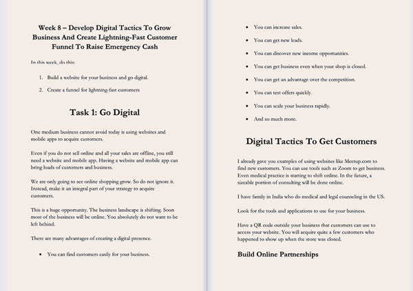 screenshot of chapter on digital tactics