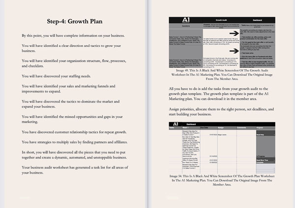 screenshot of chapter on growth plan